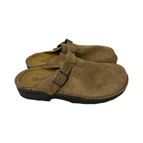 Naot Fiord Unisex Clog Shoes Size EU 42 US 9 Brown Suede Round Toe NWOB main image 5
